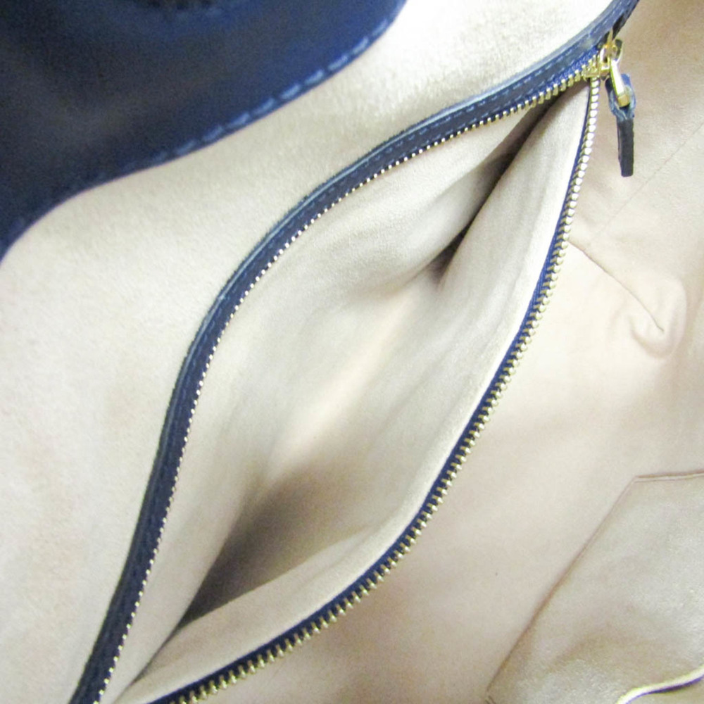 GUCCI Authentic Blue Leather Shoulder Bag - Picture 9 of 16